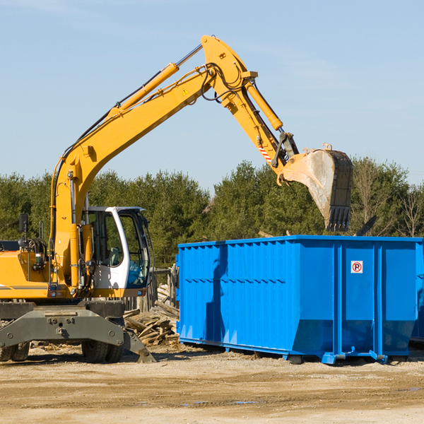 what size residential dumpster rentals are available in Chautauqua County NY